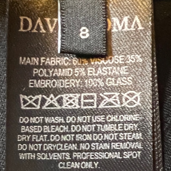 DAVID KOMA NWT
Crystal Lip Embroidered Halter Neck Mini Dress - Picture 13 of 17